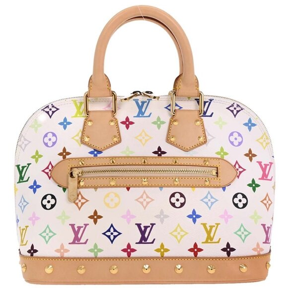 Louis Vuitton White Monogram Multicolor Alma Handbag M92647 FL0043 196274 - Picture 1 of 10